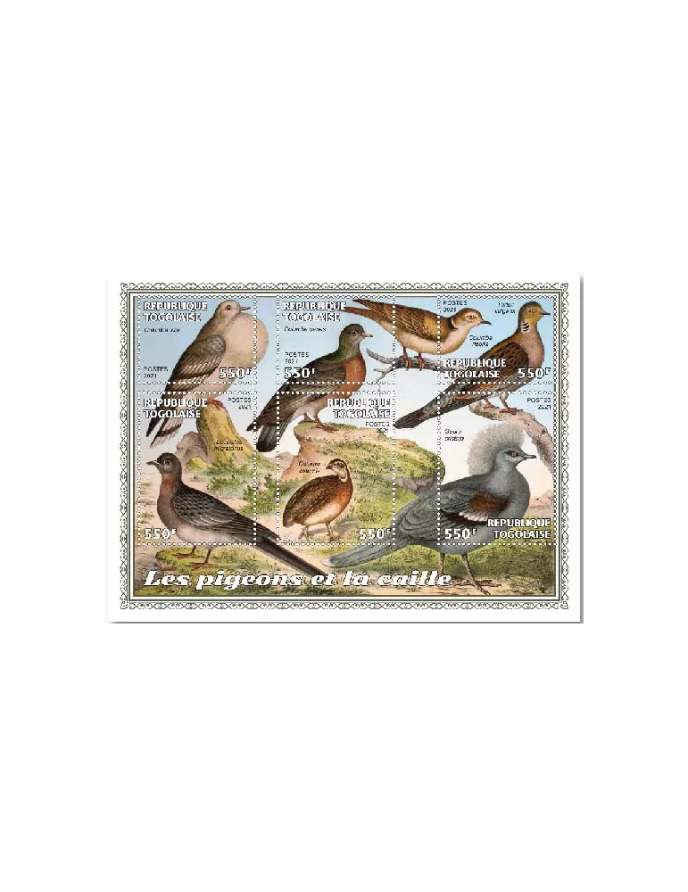 n° 8919/8924 - Timbre TOGO Poste