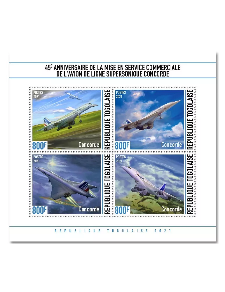 n° 8953/8956 - Timbre TOGO Poste