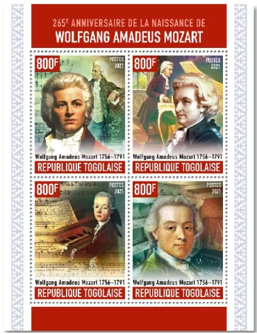 n° 8973/8976 - Timbre TOGO Poste