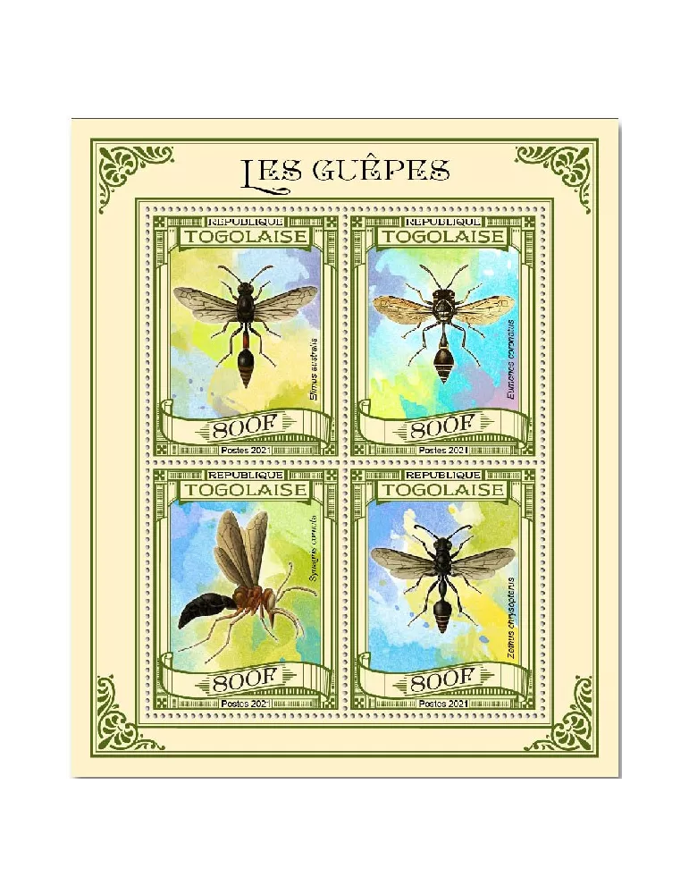 n° 9051/9054 - Timbre TOGO Poste