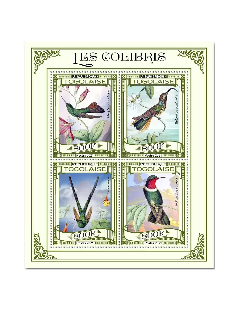 n° 9075/9078 - Timbre TOGO Poste