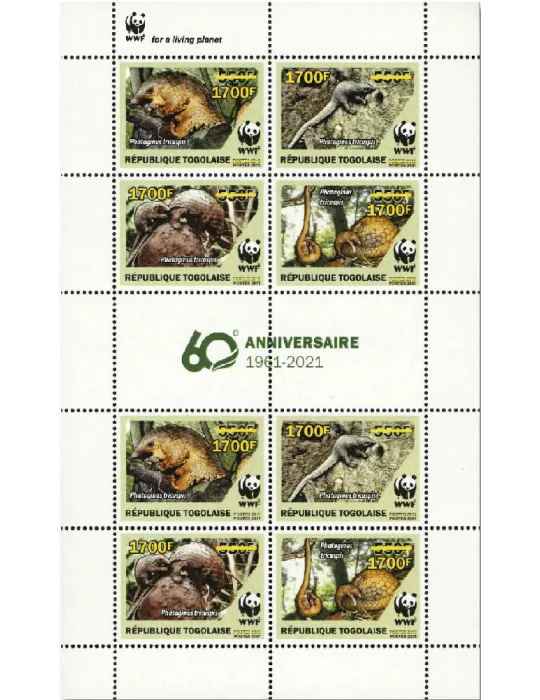 n° 9245/9248 (les 8 valeurs - 2 séries) - Timbre TOGO Poste