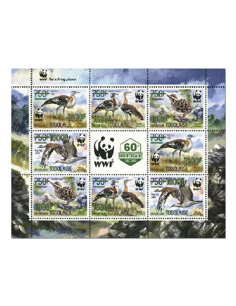 n° 9261/9264 (les 8 valeurs - 2 séries) - Timbre TOGO Poste