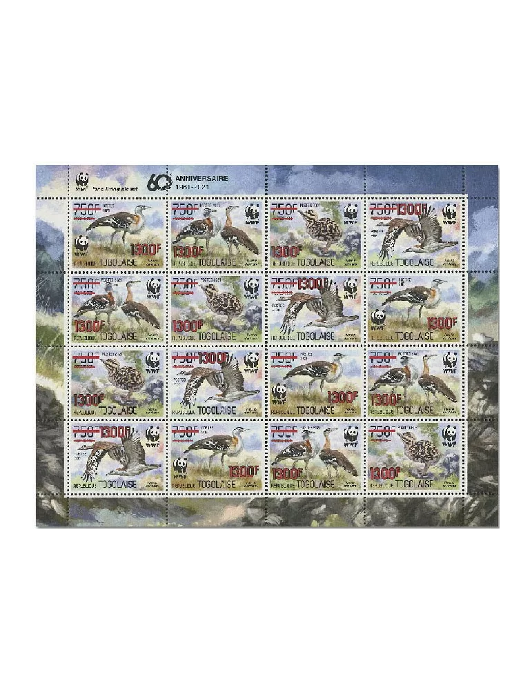 n° 9265/9268 (les 16 valeurs - 4 séries) - Timbre TOGO Poste