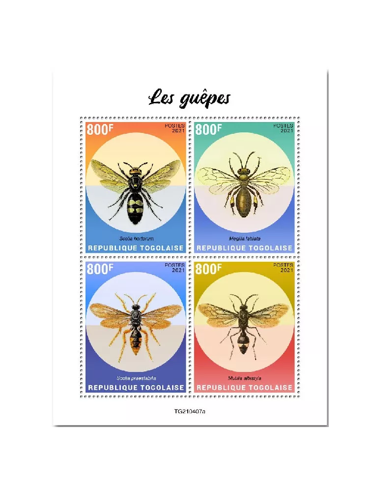 n° 9535/9538 - Timbre TOGO Poste