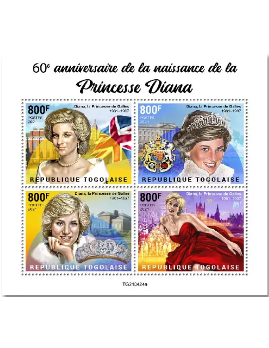 n° 9603/9606 - Timbre TOGO Poste