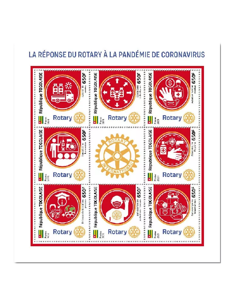 n° 9644/9651 - Timbre TOGO Poste
