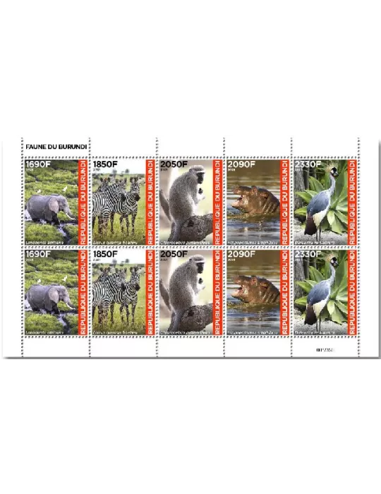 n° 2529/2538 - Timbre BURUNDI Poste
