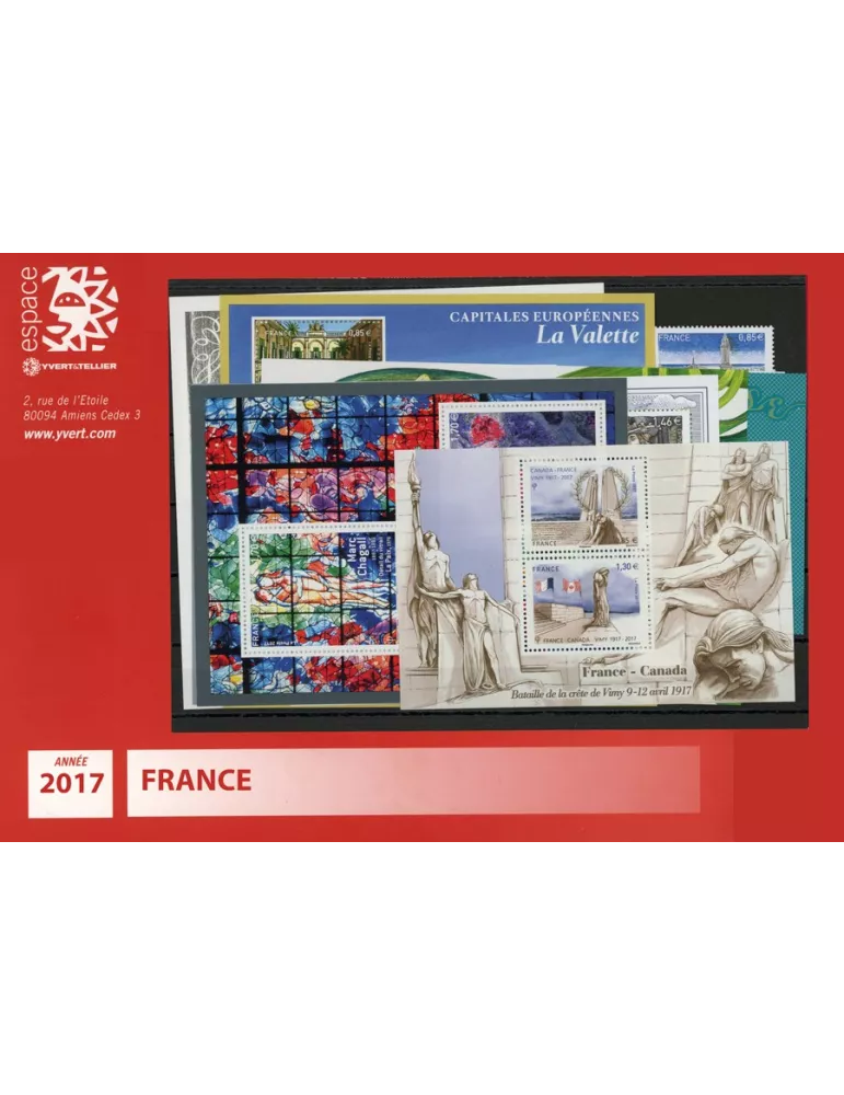 n° F5116/5197 - Timbre France Année complète (2017)