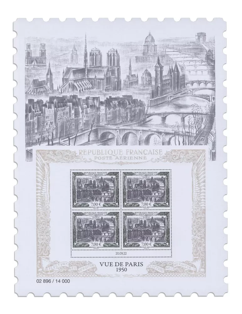 France : Affiche VUE DE PARIS (PA n° 93A)