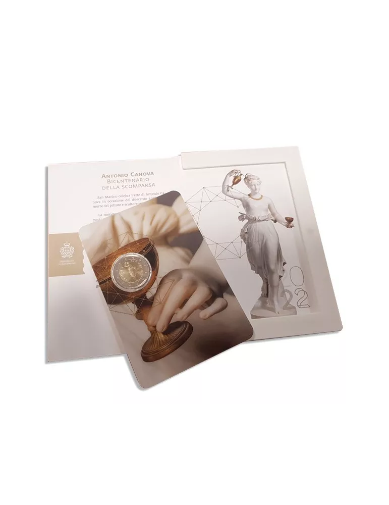 BU : 2 EURO COMMEMORATIVE 2022 : SAINT-MARIN (200 ans de la mort d´Antonio Canova)
