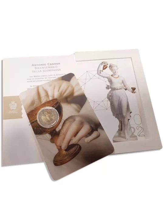 BU : 2 EURO COMMEMORATIVE 2022 : SAINT-MARIN (200 ans de la mort d´Antonio Canova)
