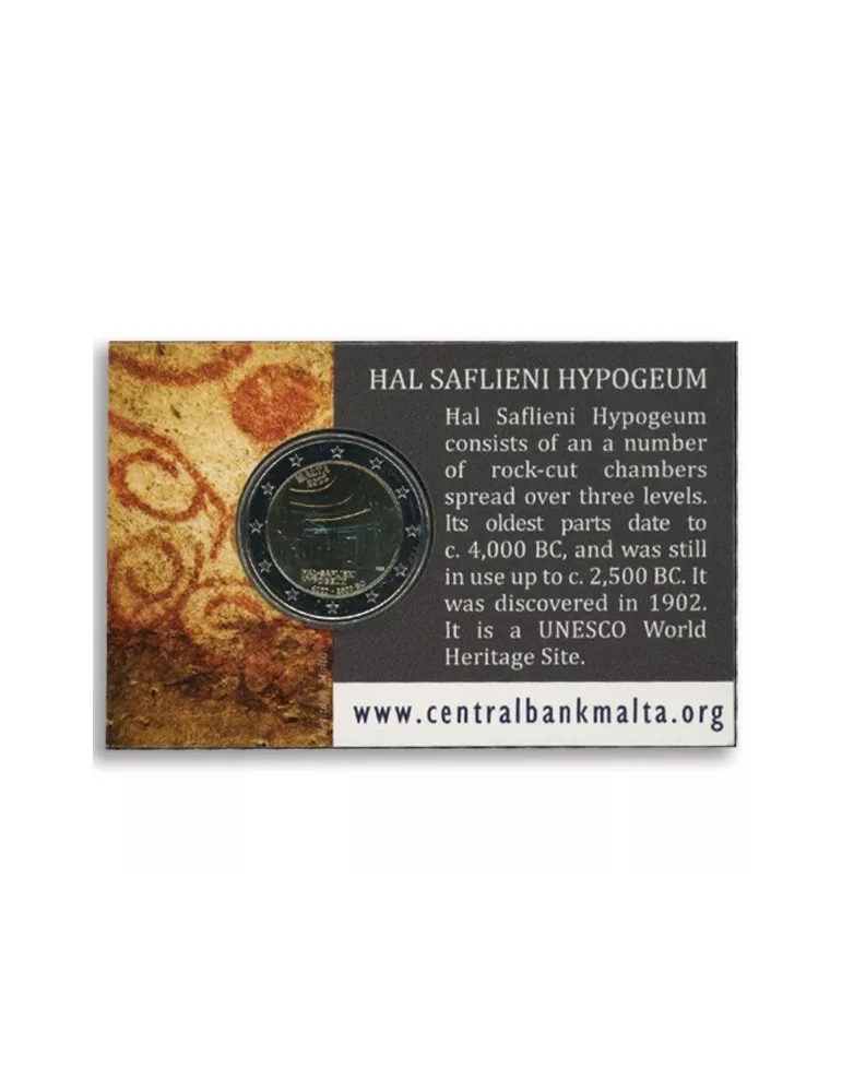 BU : 2 EURO COMMEMORATIVE 2022 : MALTE (Hypogée de Hal Saflieni)