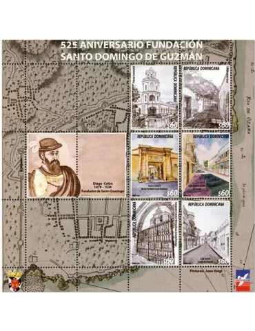 n° 2322/2327 et n° 2328/2333 - Timbre DOMINICAINE Poste