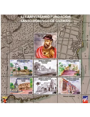 n° 2322/2327 et n° 2328/2333 - Timbre DOMINICAINE Poste 2