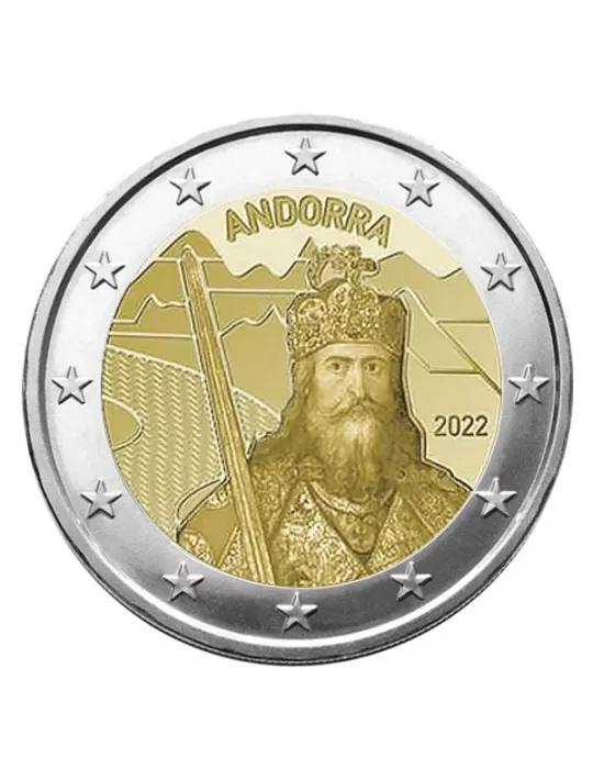 BU : 2 EURO COMMEMORATIVE 2022 : ANDORRE (La légende de Charlemagne)