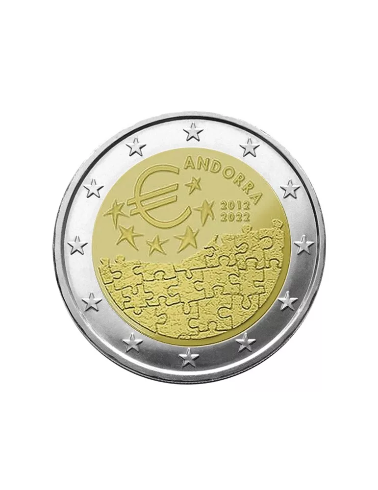 BU : 2 EURO COMMEMORATIVE 2022 : ANDORRE (Accord Monétaire entre Andorre et l´union Européenne)