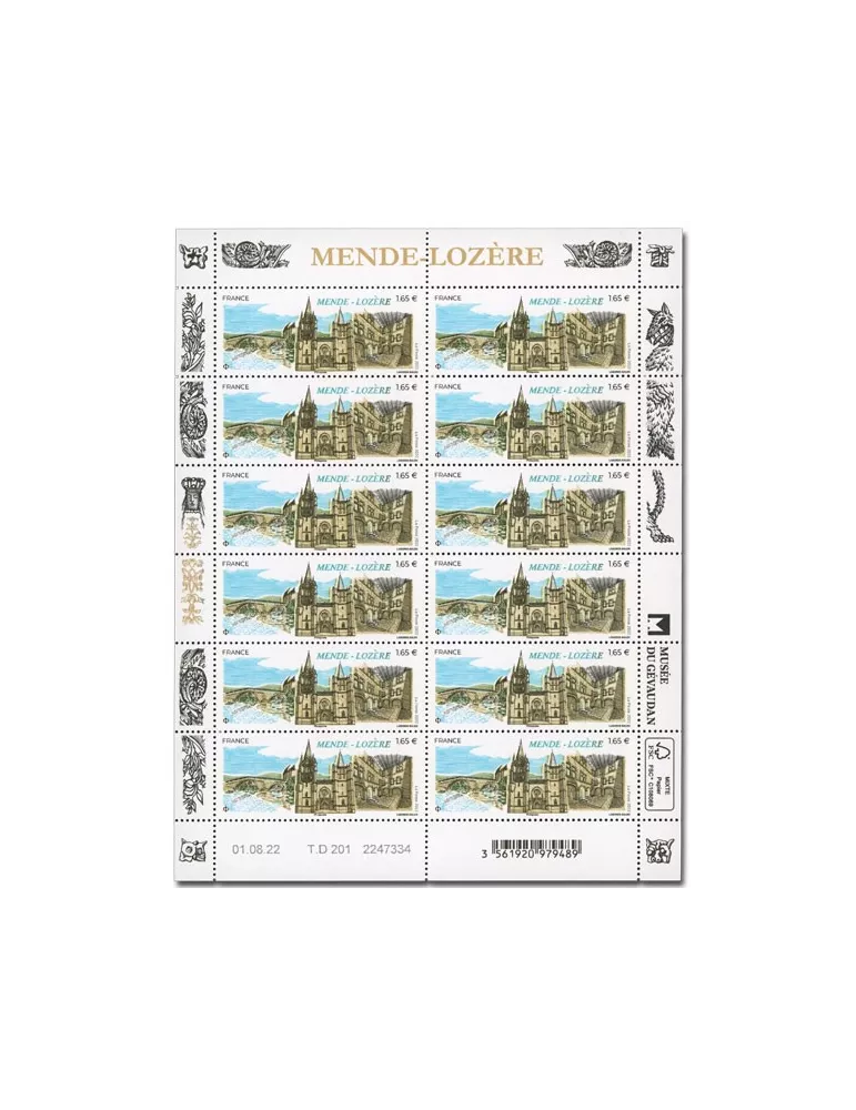 n° F84 - Timbre France Feuillets de France (n° 5632)