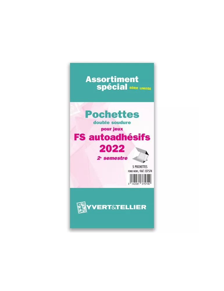 Assortiment de pochettes (double soudure) : 2022 -2e sem. (Jeux Autoadhésifs)