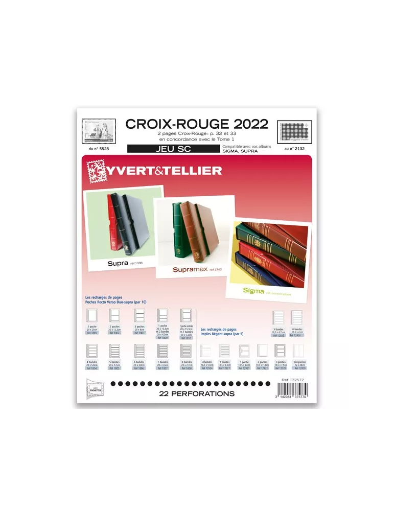 CROIX ROUGE SC : 2021-2022 (JEUX AVEC POCHETTES)