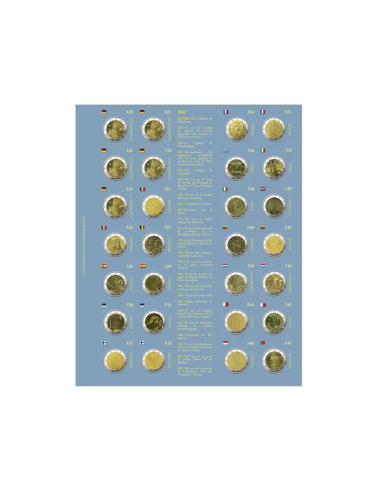 Recharges 2€ COMMÉMORATIFS (2022)