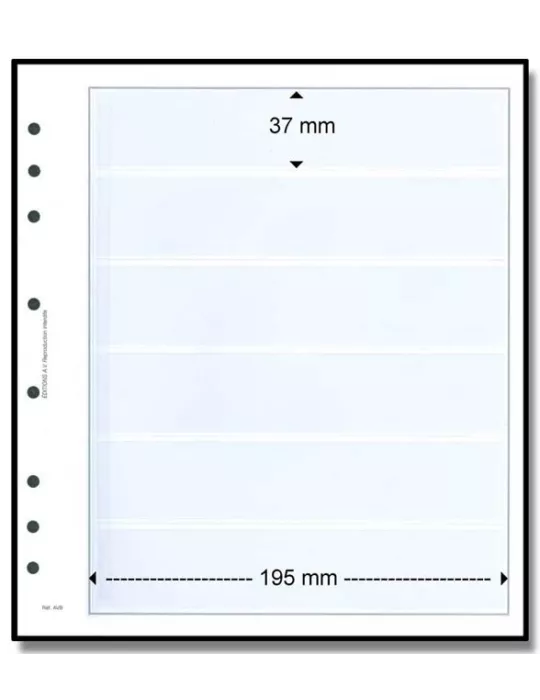 Feuille AV : 6 bandes (x10) - AV EDITIONS®