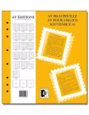 Feuille AV : pour 2 blocs souvenir (x10) - AV EDITIONS®