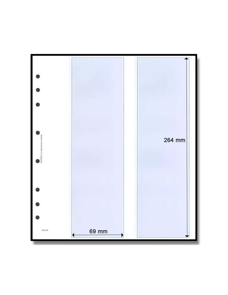 Feuille AV : pour 2 carnets grand format (x10) - AV EDITIONS®