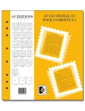 Feuille AV : pour 2 carnets (x5) - AV EDITIONS®