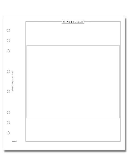 Feuille AV : pour minifeuille horizontale (x10) - AV EDITIONS®