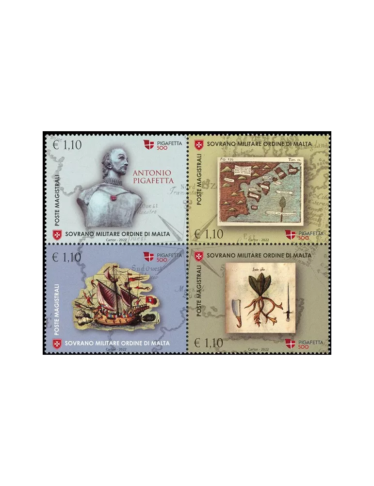 n° 1629/1632 - Timbre ORDRE de MALTE Poste