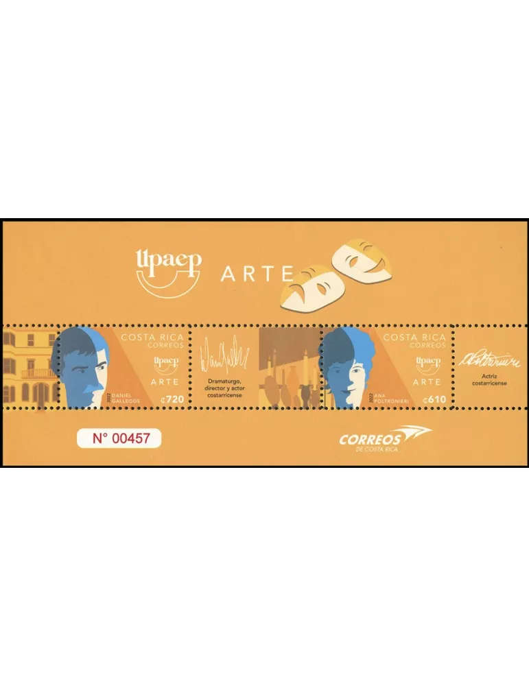 n° 1024/1025 - Timbre COSTA RICA Poste