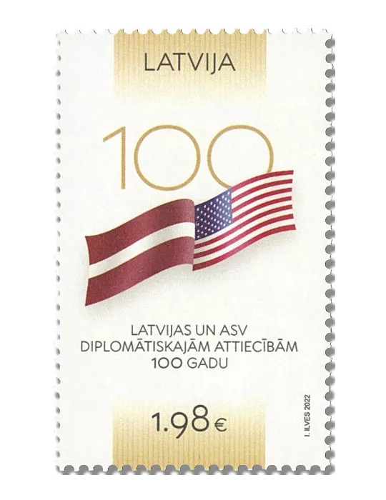 n° 1147 - Timbre LETTONIE Poste