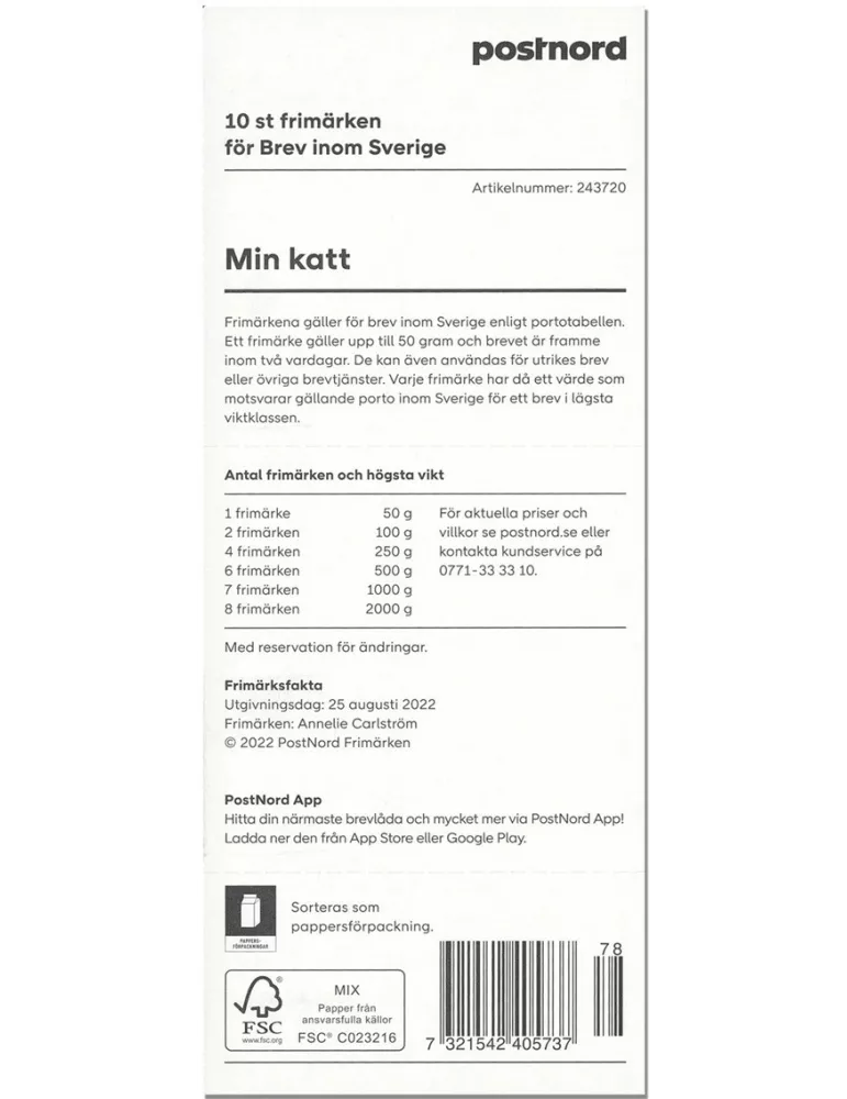 n° C3413 - Timbre SUEDE Carnets