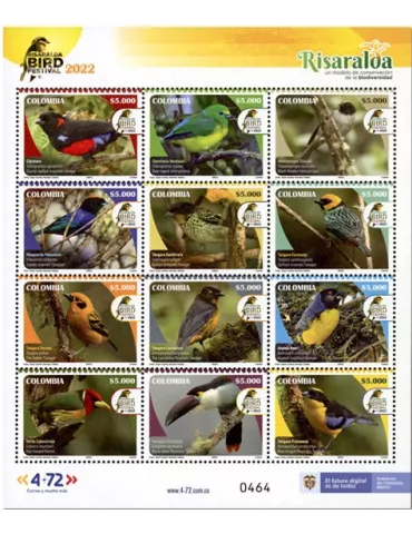 n° 2438/2449 - Timbre COLOMBIE Poste