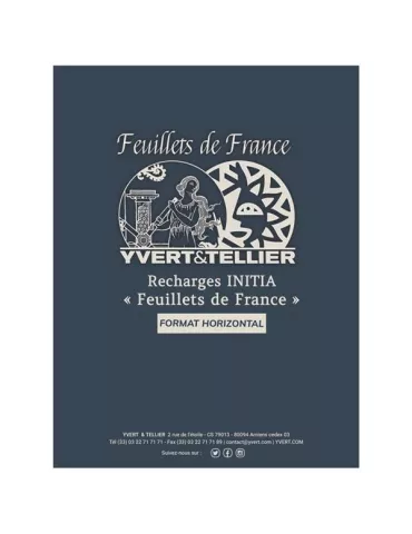 Recharge INITIA Feuillets de France - Horizontale (x5)