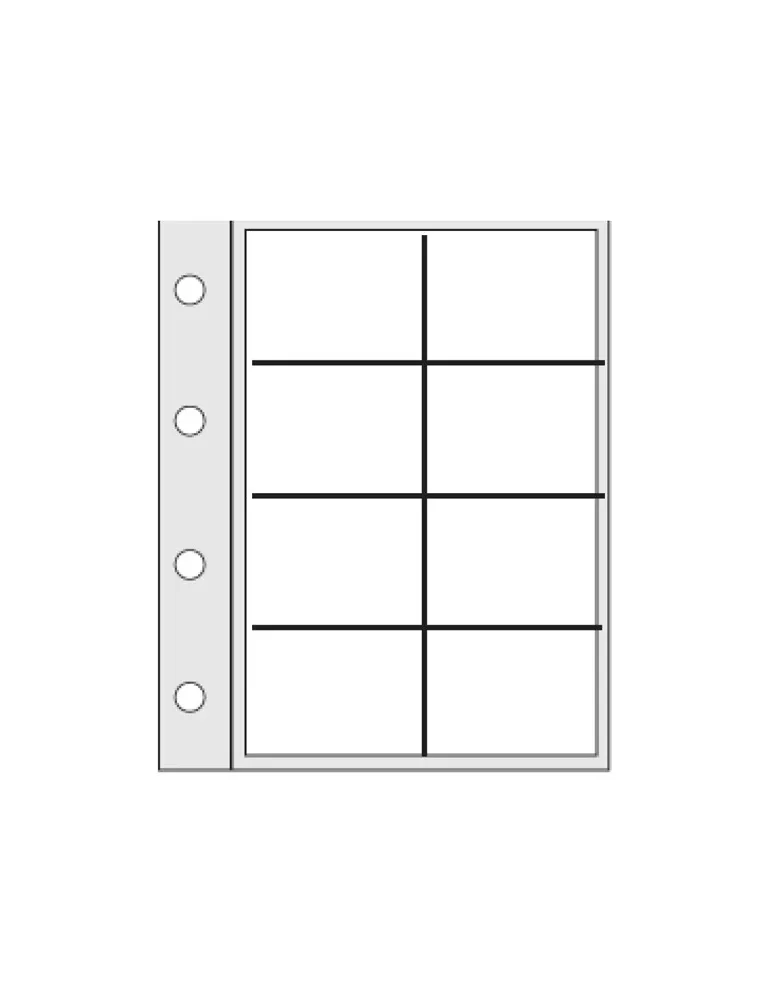 Recharges souples CARAVELLE : 8 poches (TÉLÉCARTES / COIN CARDS)