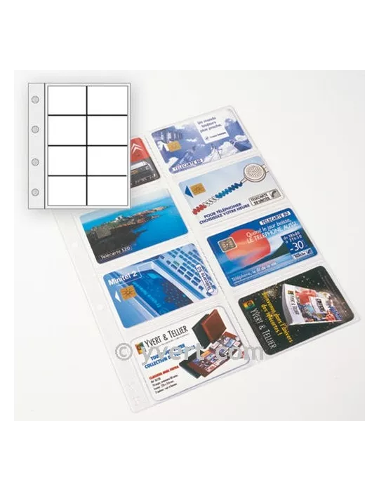 Recharges souples CARAVELLE : 8 poches (TÉLÉCARTES / COIN CARDS)