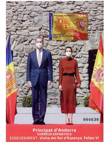 n° F519 - Timbre ANDORRE ESPAGNOL Poste