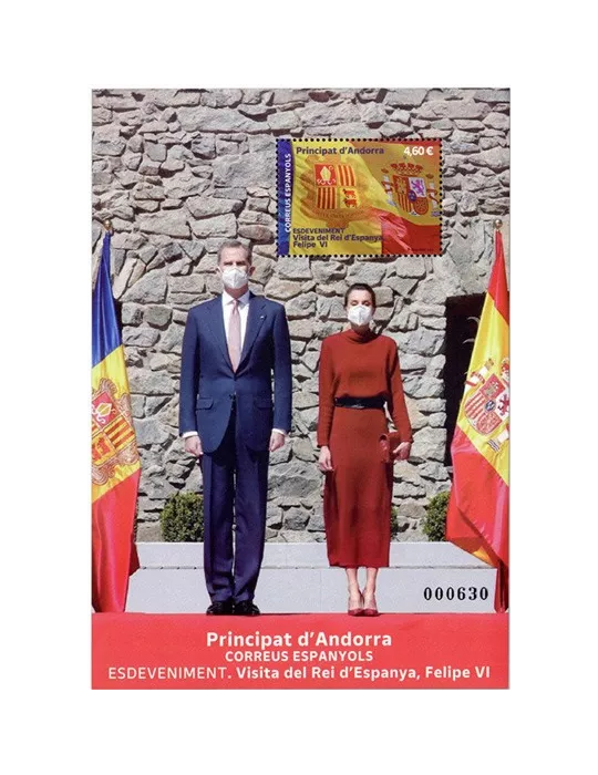 n° F519 - Timbre ANDORRE ESPAGNOL Poste