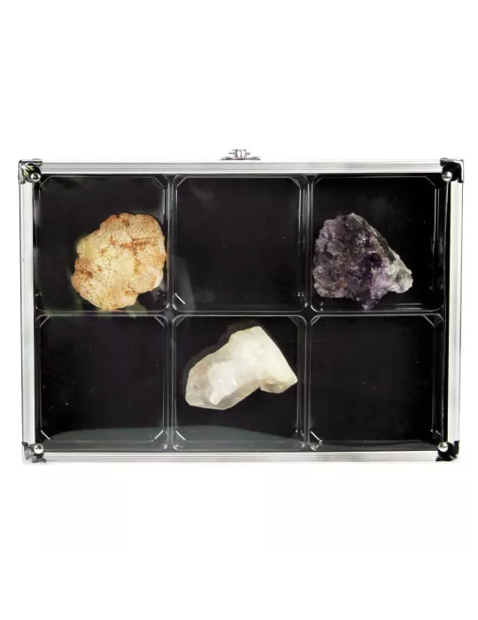 VITRINE ALU COMPACT : 6 CASES (87 x 90 mm) - SAFE®