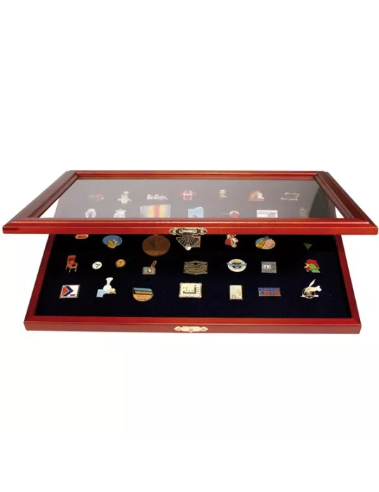 VITRINE EN BOIS POUR PIN´S ET INSIGNES - SAFE®