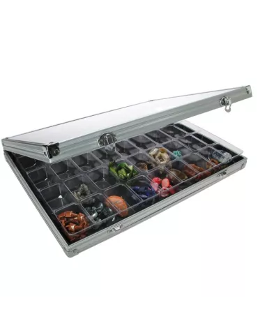 VITRINE ALU : 45 CASES (36 x 49 x 40 mm) - SAFE®