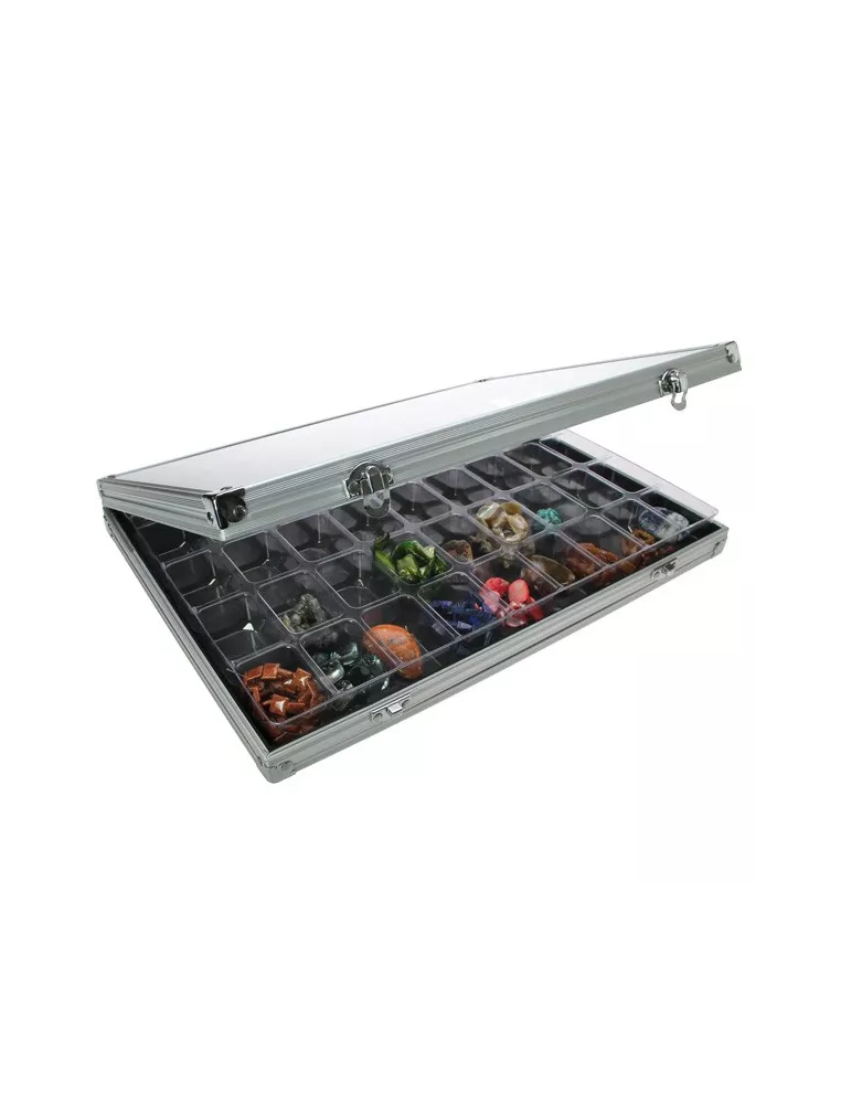VITRINE ALU : 45 CASES (36 x 49 x 40 mm) - SAFE®