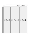 FEUILLES GARANT 7245 : 3 BANDES VERTICALES (FOND TRANSPARENT - PAR 5) - SAFE®
