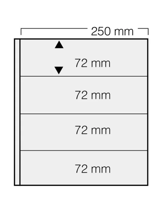 FEUILLES GARANT 734 : 4 BANDES (FOND NOIR - PAR 5) - SAFE®