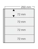 FEUILLES GARANT 734 : 4 BANDES (FOND NOIR - PAR 5) - SAFE®