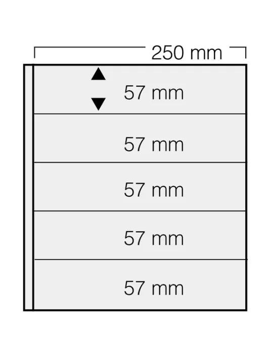 FEUILLES GARANT 735 : 5 BANDES (FOND NOIR - PAR 5) - SAFE®