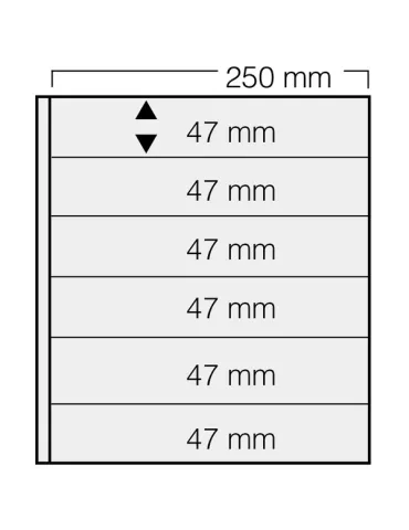 FEUILLES GARANT 736 : 6 BANDES (FOND NOIR - PAR 5) - SAFE®