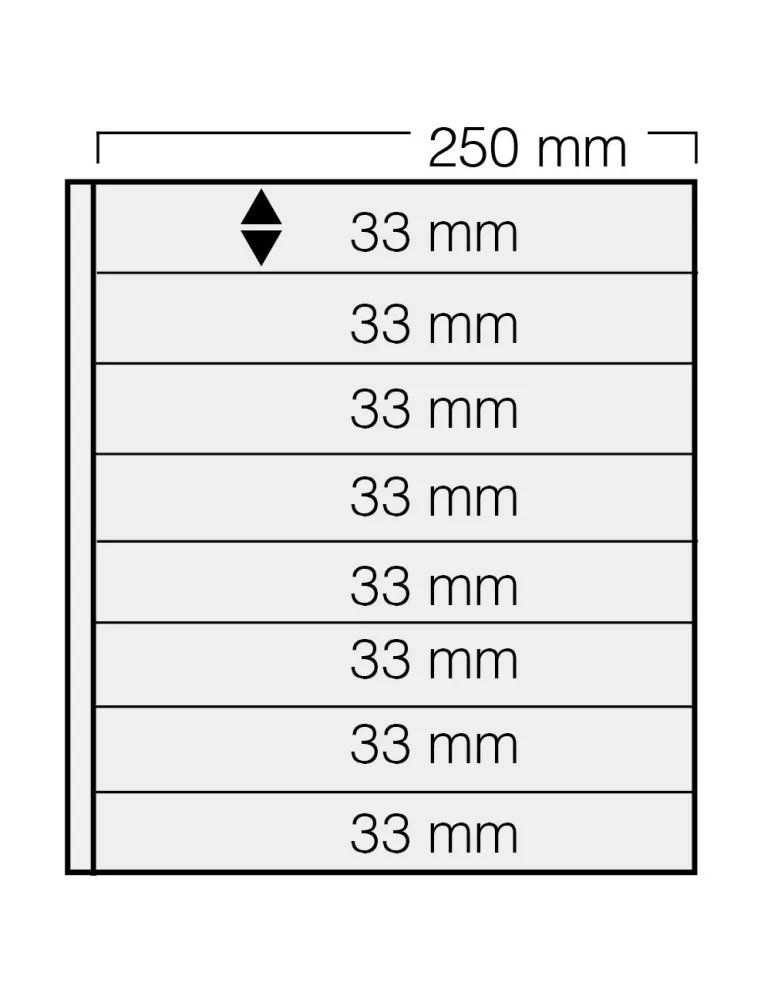 FEUILLES GARANT 738 : 8 BANDES (FOND NOIR - PAR 5) - SAFE®